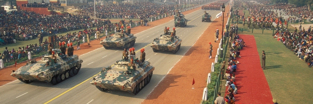 Indian Army Tank at the Parade at the Republic Day